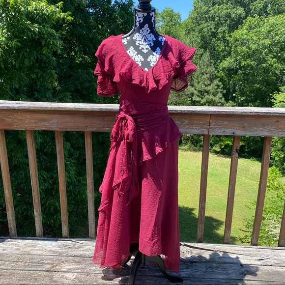 LIKE NEW ASOS Design Chiffon Midi Dress - Picture 2 of 5